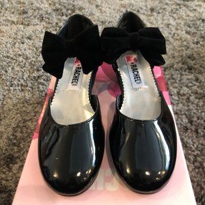 Girls Rachel Black Patent Dress Shoe